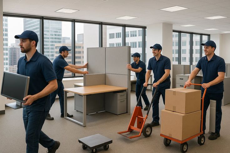 Corporate office moving and IT equipment transport